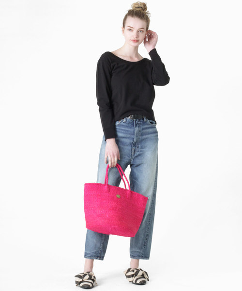 RNA-N（アールエヌエーエヌ）の「M0875 Uネック7分袖プルオーバー（Tシャツ/カットソー・レディース・オフホワイト/ブラック/グレー・MEDIUM）」の14枚目の写真