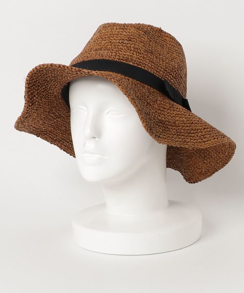 HVC(エイチブイシー)の「麦わら帽子(ハット・レディース・ブラウン/ベージュ・FREE)」の5枚目の写真