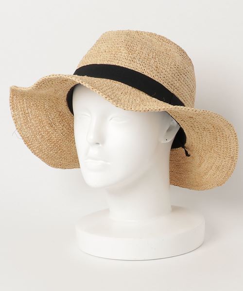 HVC(エイチブイシー)の「麦わら帽子(ハット・レディース・ブラウン/ベージュ・FREE)」の4枚目の写真