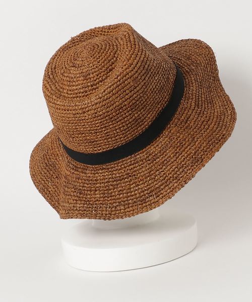 HVC(エイチブイシー)の「麦わら帽子(ハット・レディース・ブラウン/ベージュ・FREE)」の3枚目の写真