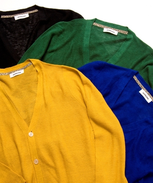 MONKEY TIME（モンキータイム）の「MT∴ カラーリネン Vネックカーディガン（カーディガン/ボレロ・メンズ・ケリー/ロイヤルブルー/マスタード/ブラック・SMALL/MEDIUM/LARGE）」の11枚目の写真