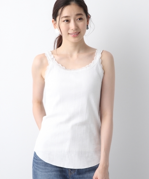 LEPSIM(レプシィム)の「レースツキワイドリブタンク2 795932(タンクトップ・レディース・ライトグレー/ブラック/オフホワイト・MEDIUM/LARGE)」の17枚目の写真