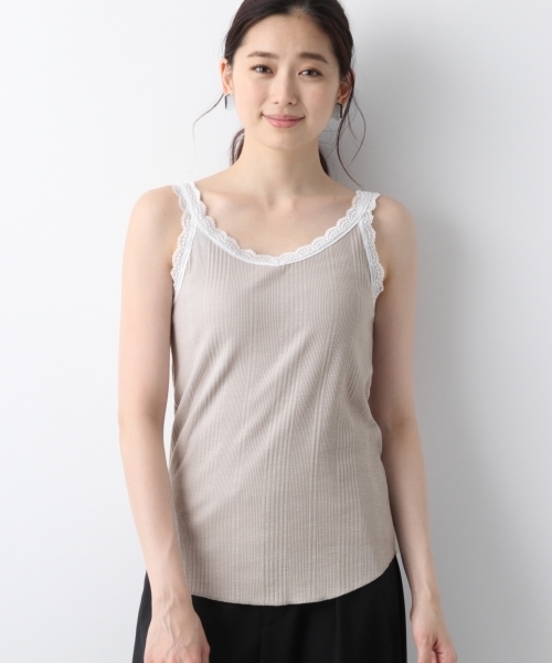 LEPSIM(レプシィム)の「レースツキワイドリブタンク2 795932(タンクトップ・レディース・ライトグレー/ブラック/オフホワイト・MEDIUM/LARGE)」の19枚目の写真