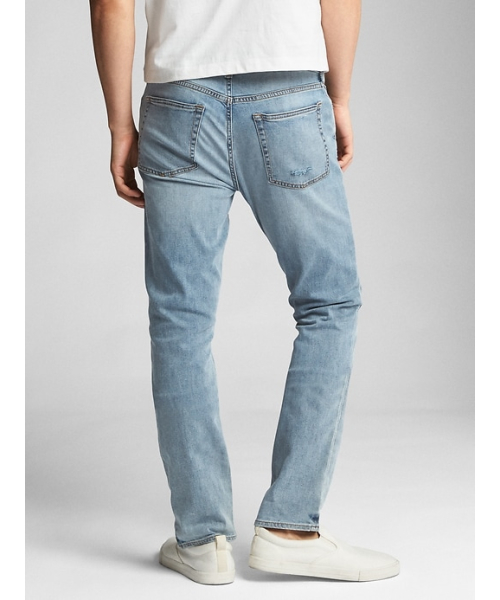 GAP(ギャップ)の「ライトウェイト スキニーフィットジーンズ(Gapflex)(デニムパンツ・メンズ・ライトインディゴブルー・28W 30L/29W 30L/30W 30L/31W 30L/31W 32L/32W 30L/32W 32L/33W 32L/34W 32L/36W 32L)」の2枚目の写真