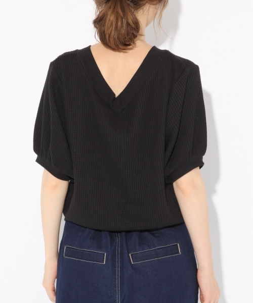 Heather（ヘザー）の「2WAYワッフルカーディガン 802959（カーディガン/ボレロ・レディース・ブラック/ブラウン/ホワイト・FREE）」の13枚目の写真