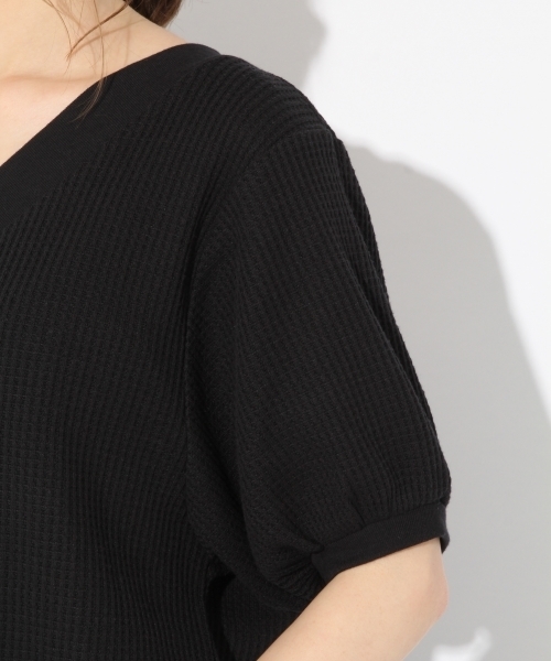 Heather（ヘザー）の「2WAYワッフルカーディガン 802959（カーディガン/ボレロ・レディース・ブラック/ブラウン/ホワイト・FREE）」の15枚目の写真