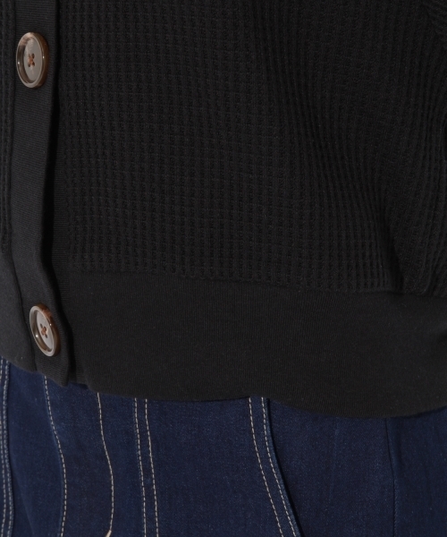 Heather（ヘザー）の「2WAYワッフルカーディガン 802959（カーディガン/ボレロ・レディース・ブラック/ブラウン/ホワイト・FREE）」の16枚目の写真