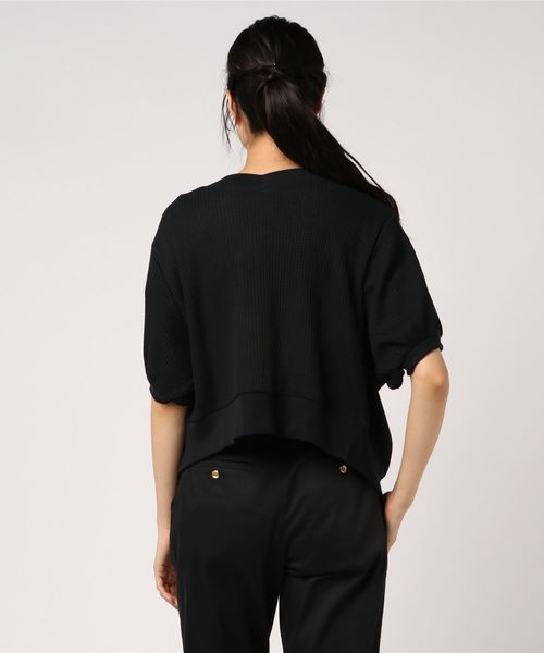Heather（ヘザー）の「2WAYワッフルカーディガン 802959（カーディガン/ボレロ・レディース・ブラック/ブラウン/ホワイト・FREE）」の5枚目の写真