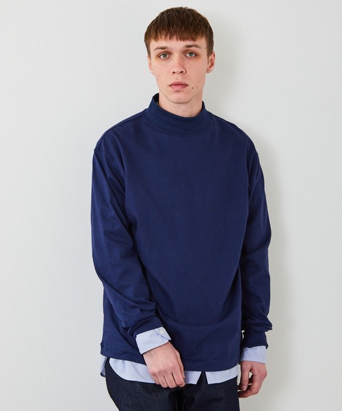 CAMBER（キャンバー）の「CAMBER/キャンバー FINEST MOCK TURTLE MADE IN USA #706 ロングスリーブカットソー モックネック（Tシャツ/カットソー・メンズ・ホワイト/ブラック/グレー/ネイビー/ナチュラル・M/L/XL）」の11枚目の写真