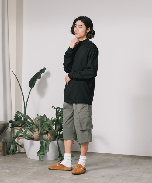 CAMBER（キャンバー）の「CAMBER/キャンバー FINEST MOCK TURTLE MADE IN USA #706 ロングスリーブカットソー モックネック（Tシャツ/カットソー・メンズ・ホワイト/ブラック/グレー/ネイビー/ナチュラル・M/L/XL）」の18枚目の写真