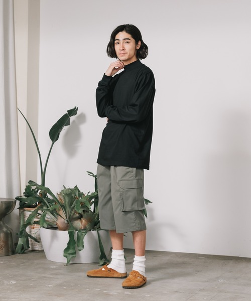 CAMBER（キャンバー）の「CAMBER/キャンバー FINEST MOCK TURTLE MADE IN USA #706 ロングスリーブカットソー モックネック（Tシャツ/カットソー・メンズ・ホワイト/ブラック/グレー/ネイビー/ナチュラル・M/L/XL）」の19枚目の写真