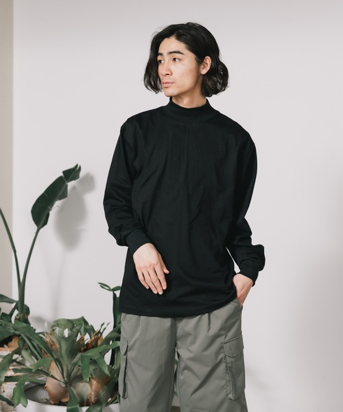 CAMBER（キャンバー）の「CAMBER/キャンバー FINEST MOCK TURTLE MADE IN USA #706 ロングスリーブカットソー モックネック（Tシャツ/カットソー・メンズ・ホワイト/ブラック/グレー/ネイビー/ナチュラル・M/L/XL）」の14枚目の写真