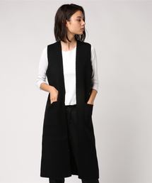 AZUL by moussy | ロングニットジレ(ベスト)