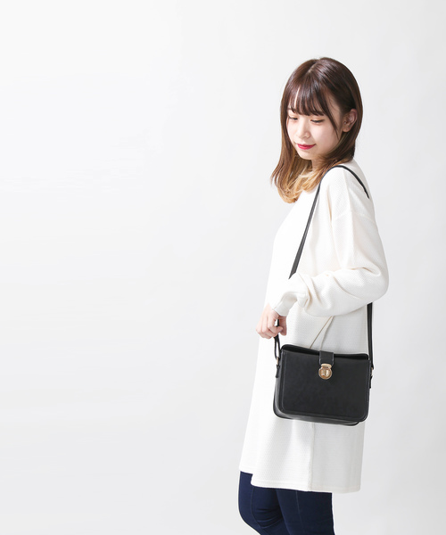 WEGO(ウィゴー)の「WEGO VINTAGE/ハニカムルーズチュニック(チュニック・レディース・ブラック/カーキ/アイボリー・FREE)」の9枚目の写真