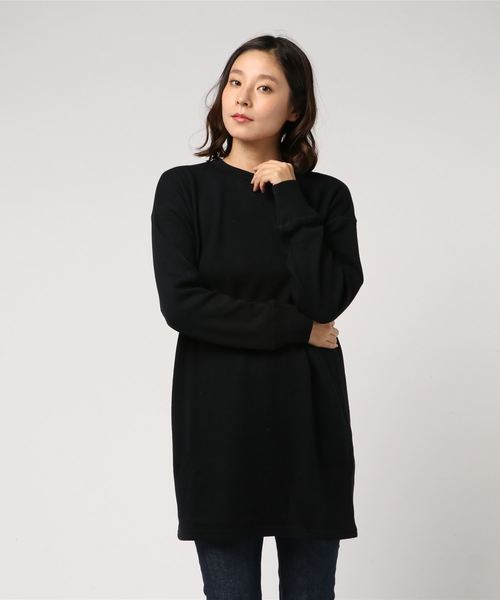 WEGO(ウィゴー)の「WEGO VINTAGE/ハニカムルーズチュニック(チュニック・レディース・ブラック/カーキ/アイボリー・FREE)」の5枚目の写真