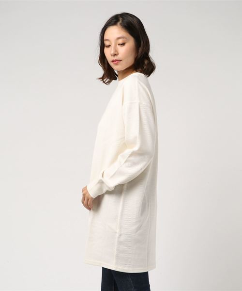 WEGO(ウィゴー)の「WEGO VINTAGE/ハニカムルーズチュニック(チュニック・レディース・ブラック/カーキ/アイボリー・FREE)」の8枚目の写真