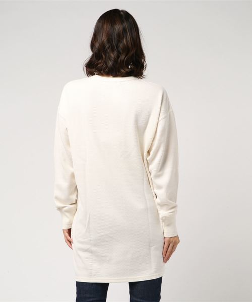 WEGO(ウィゴー)の「WEGO VINTAGE/ハニカムルーズチュニック(チュニック・レディース・ブラック/カーキ/アイボリー・FREE)」の7枚目の写真