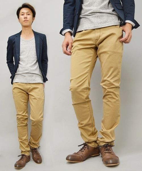 SHIPS JET BLUE(シップスジェットブルー)の「JB: カラージェギンス/スキニーパンツ(その他パンツ・メンズ・ブラック/グリーン/カーキ/ネイビー/レンガ・SMALL/MEDIUM/LARGE)」の3枚目の写真
