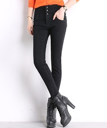 TeddyShop | レディース　ハイウエスト　ストレッチスキニ―デニム(デニムパンツ)