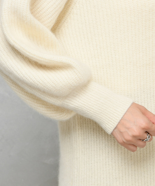 DouDou（ドゥドゥ）の「フェレット片畦タートル（ワンピース・レディース・オフホワイト/ブラウン/ラベンダー/キャメル・FREE）」の20枚目の写真