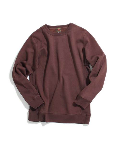 Denime（ドゥニーム）の「ベーシッククルーネックスウェット（スウェット・メンズ・ネイビー/ダークブラウン/杢グレー/グリーン/パープル・SMALL/MEDIUM/LARGE）」の3枚目の写真