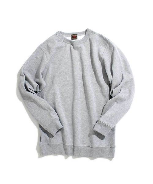 Denime（ドゥニーム）の「ベーシッククルーネックスウェット（スウェット・メンズ・ネイビー/ダークブラウン/杢グレー/グリーン/パープル・SMALL/MEDIUM/LARGE）」の2枚目の写真