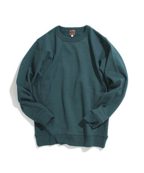 Denime（ドゥニーム）の「ベーシッククルーネックスウェット（スウェット・メンズ・ネイビー/ダークブラウン/杢グレー/グリーン/パープル・SMALL/MEDIUM/LARGE）」の4枚目の写真