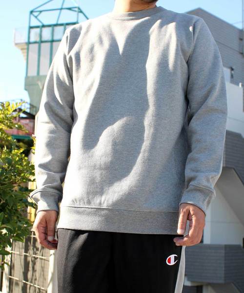 Denime（ドゥニーム）の「ベーシッククルーネックスウェット（スウェット・メンズ・ネイビー/ダークブラウン/杢グレー/グリーン/パープル・SMALL/MEDIUM/LARGE）」の6枚目の写真