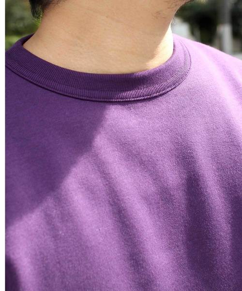 Denime（ドゥニーム）の「ベーシッククルーネックスウェット（スウェット・メンズ・ネイビー/ダークブラウン/杢グレー/グリーン/パープル・SMALL/MEDIUM/LARGE）」の15枚目の写真