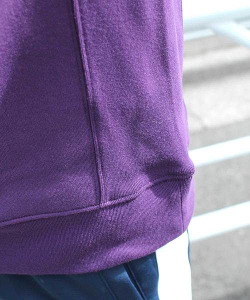 Denime（ドゥニーム）の「ベーシッククルーネックスウェット（スウェット・メンズ・ネイビー/ダークブラウン/杢グレー/グリーン/パープル・SMALL/MEDIUM/LARGE）」の17枚目の写真