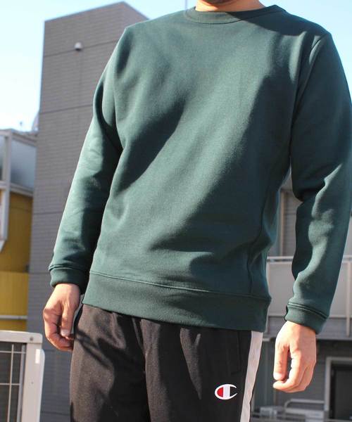 Denime（ドゥニーム）の「ベーシッククルーネックスウェット（スウェット・メンズ・ネイビー/ダークブラウン/杢グレー/グリーン/パープル・SMALL/MEDIUM/LARGE）」の20枚目の写真