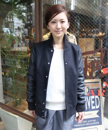 JOURNAL STANDARD relume | MELTON×GOAT LEATHER スタジャン_#(スタジャン)