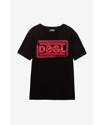 Desigual | イニシャルレターTシャツ 黒 DAGOBERT(Tシャツ/カットソー)