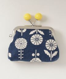 Amina（アミナ）の「【カヤ】東欧風プリント帆布角がま口（コインケース）」