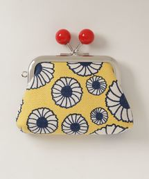 Amina（アミナ）の「【カヤ】東欧風プリント帆布角がま口（コインケース）」