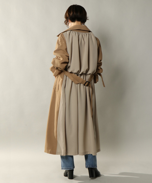 notch.（ノッチ）の「バックジョーゼットトレンチコート（トレンチコート・レディース・ベージュ/ブルー/キャメル・TM/M）」の19枚目の写真