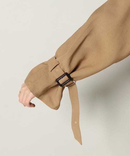 notch.（ノッチ）の「バックジョーゼットトレンチコート（トレンチコート・レディース・ベージュ/ブルー/キャメル・TM/M）」の10枚目の写真