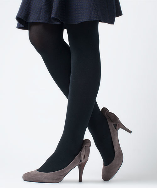 NANO universe（ナノユニバース）の「バックリボンパンプス（パンプス・レディース・グレー/ネイビー/ブラック・38/36/37）」の2枚目の写真