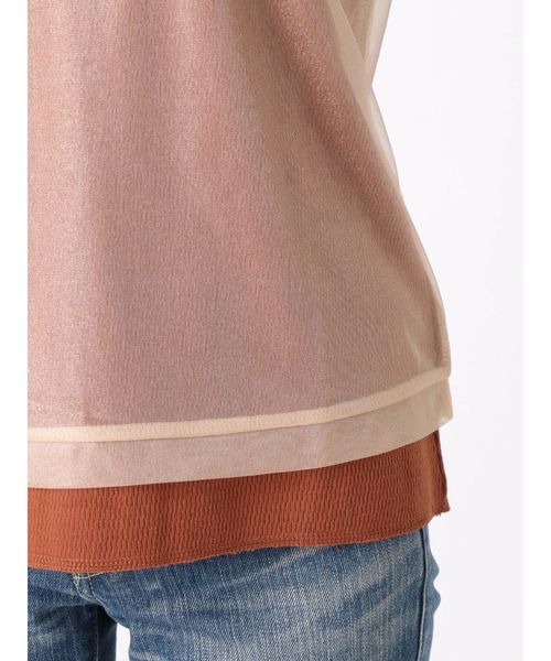 Ungrid（アングリッド）の「シアーキャミコンビトップス（タンクトップ・レディース・ブラック/オフホワイト/キャメル・FREE）」の5枚目の写真