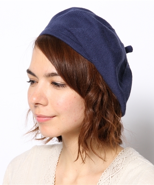 Ray BEAMS（レイビームス）の「Ray BEAMS / 14ssコットンベレー帽（ハンチング/ベレー帽・レディース・グレー/ブラック/ベージュ/ネイビー・ONE SIZE）」の4枚目の写真