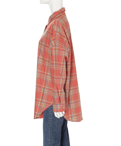 Ungrid（アングリッド）の「ビエラチェックルーズシャツ（シャツ/ブラウス・レディース・レッド/オフホワイト・FREE）」の5枚目の写真