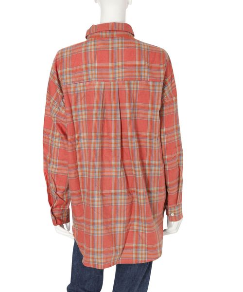 Ungrid（アングリッド）の「ビエラチェックルーズシャツ（シャツ/ブラウス・レディース・レッド/オフホワイト・FREE）」の6枚目の写真