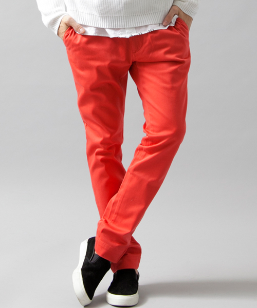 BEAUTY&YOUTH UNITED ARROWS（ビューティーアンドユースユナイテッドアローズ）の「BY ∴ TC チノ ノープリーツ スキニー パンツ  ◆（チノパンツ・メンズ・ピンク/ネイビー/ベージュ/ダークグリーン/ダークグレー/ブラック・SMALL/X-LARGE/MEDIUM/LARGE）」の6枚目の写真