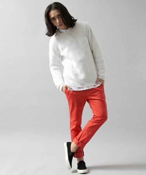 BEAUTY&YOUTH UNITED ARROWS（ビューティーアンドユースユナイテッドアローズ）の「BY ∴ TC チノ ノープリーツ スキニー パンツ  ◆（チノパンツ・メンズ・ピンク/ネイビー/ベージュ/ダークグリーン/ダークグレー/ブラック・SMALL/X-LARGE/MEDIUM/LARGE）」の15枚目の写真