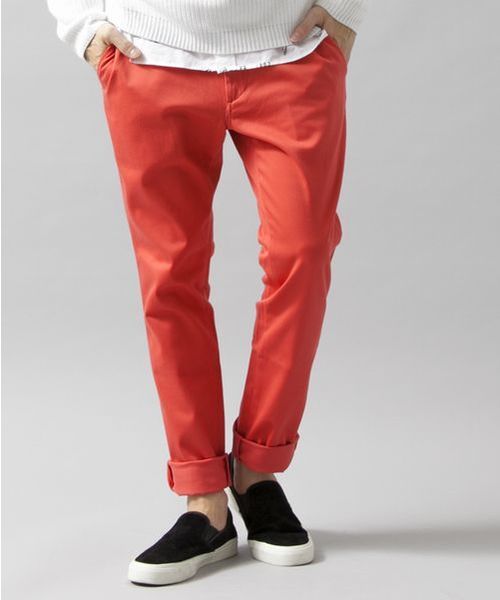 BEAUTY&YOUTH UNITED ARROWS（ビューティーアンドユースユナイテッドアローズ）の「BY ∴ TC チノ ノープリーツ スキニー パンツ  ◆（チノパンツ・メンズ・ピンク/ネイビー/ベージュ/ダークグリーン/ダークグレー/ブラック・SMALL/X-LARGE/MEDIUM/LARGE）」の22枚目の写真