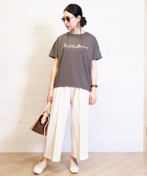B.I.D.(ビーアイディー)の「BID / Cotton Wide Tuck Pants(その他パンツ・レディース・ブラック/オフホワイト/カーキ/キナリ・FREE)」の15枚目の写真