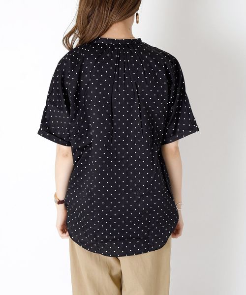 SHIPS Days(シップスデイズ)の「SHIPS Days STANDARD:ドットスキッパーブラウス◇(シャツ/ブラウス・レディース・ブラック/ベージュ・90/98)」の21枚目の写真