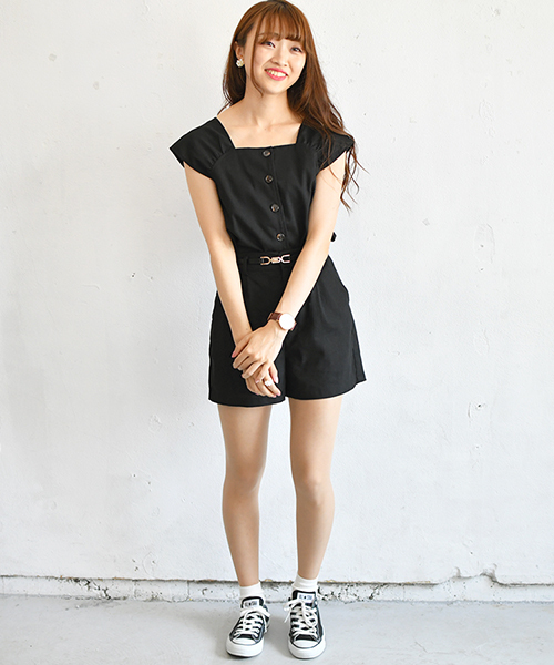 PairPair(ペアペア)の「アサコンショートパンツ(その他パンツ・レディース・ブラック/アイボリー・FREE)」の17枚目の写真