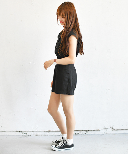 PairPair(ペアペア)の「アサコンショートパンツ(その他パンツ・レディース・ブラック/アイボリー・FREE)」の15枚目の写真