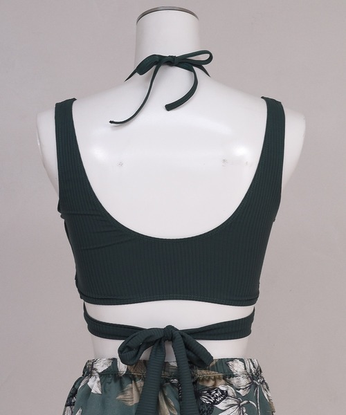 TeddyShop(テディショップ)の「水着 レディース 体型カバー カシュクール風ビキニ+ワイドパンツ 3点セット【WEB限定】(水着・レディース・カーキ/ピンク/グリーン系その他/グリーン/ベージュ/ホワイト×グリーン/グレー/ブラック/アイボリー/テラコッタ/ブラウン/ネイビー/ピンク系その他/グリーン系その他2・M/L/XL/2XL)」の21枚目の写真